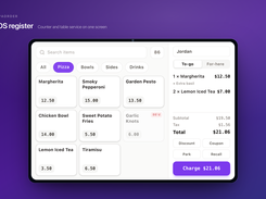 POS register. Illustrative product view - fictional demo data.