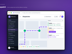 Dispatch. Illustrative product view - fictional demo data.