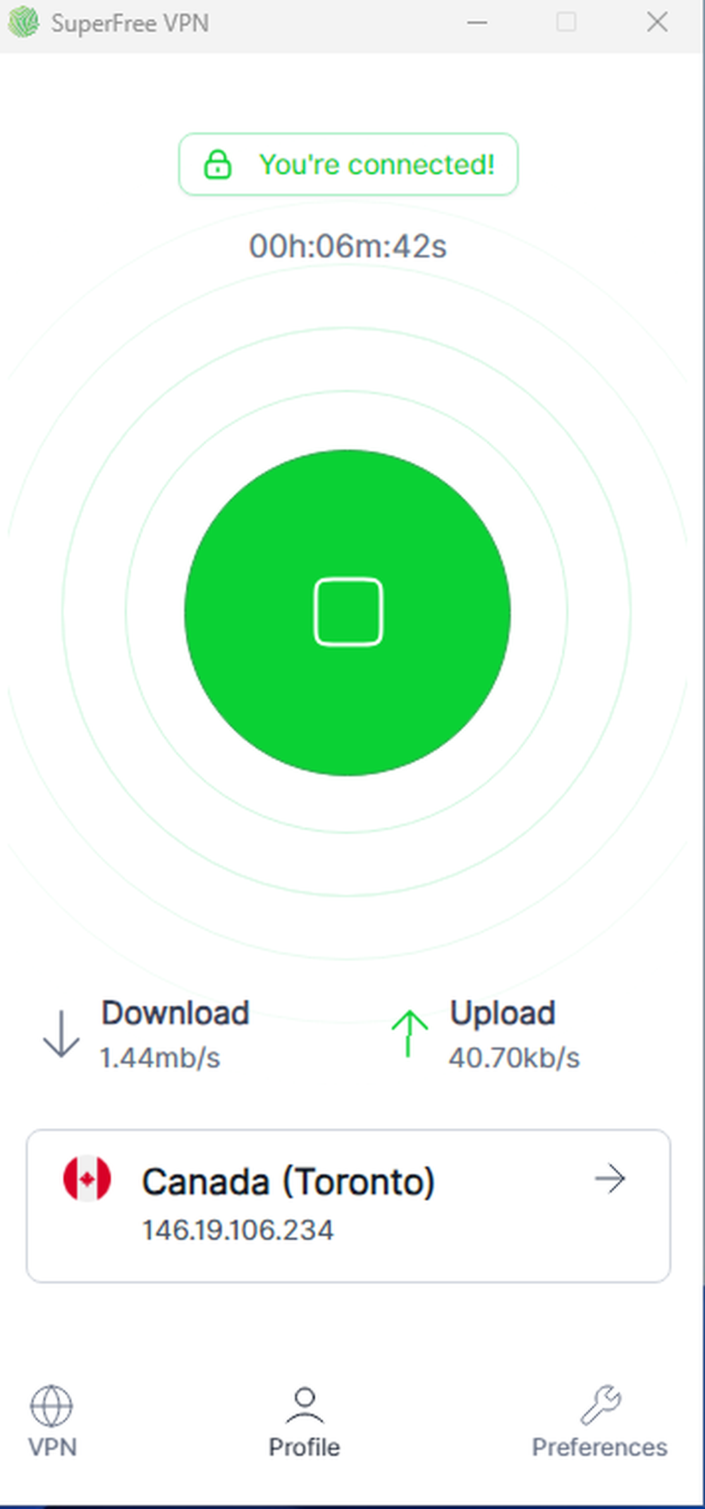 VPN Connected