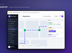 Dispatcher. Illustrative product view - fictional demo data.