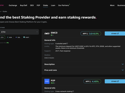 Staking page