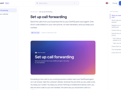 Docs: set up call forwarding