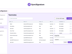 Team import - SyncSignature