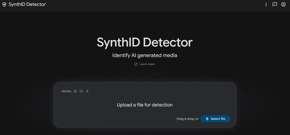SynthID Detector Screenshot 1
