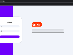 A visual representation of the Sign-In screen in Elixir Cloud