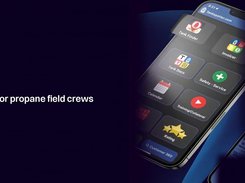 A phone mockup displays the TankSpotter.com app launcher with tiles for Tank Finder, Invoicer, Tank Docs, Safety - Service, Calendar, Training/Collateral, Rating, and Customer 360.
