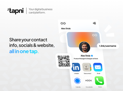 Share contact information and socials in a second