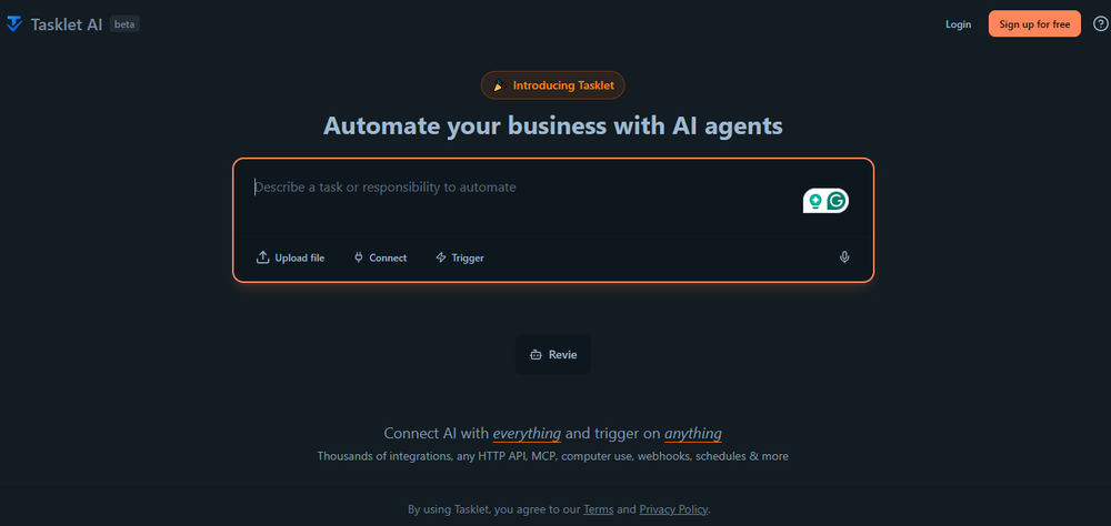 Tasklet Screenshot 1