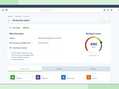 Built-in Tenant Screening