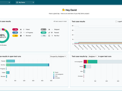 A dashboard offers a concise overview with charts for multiple data points and important key results.