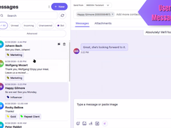 User friendly 1:1 Messaging interface