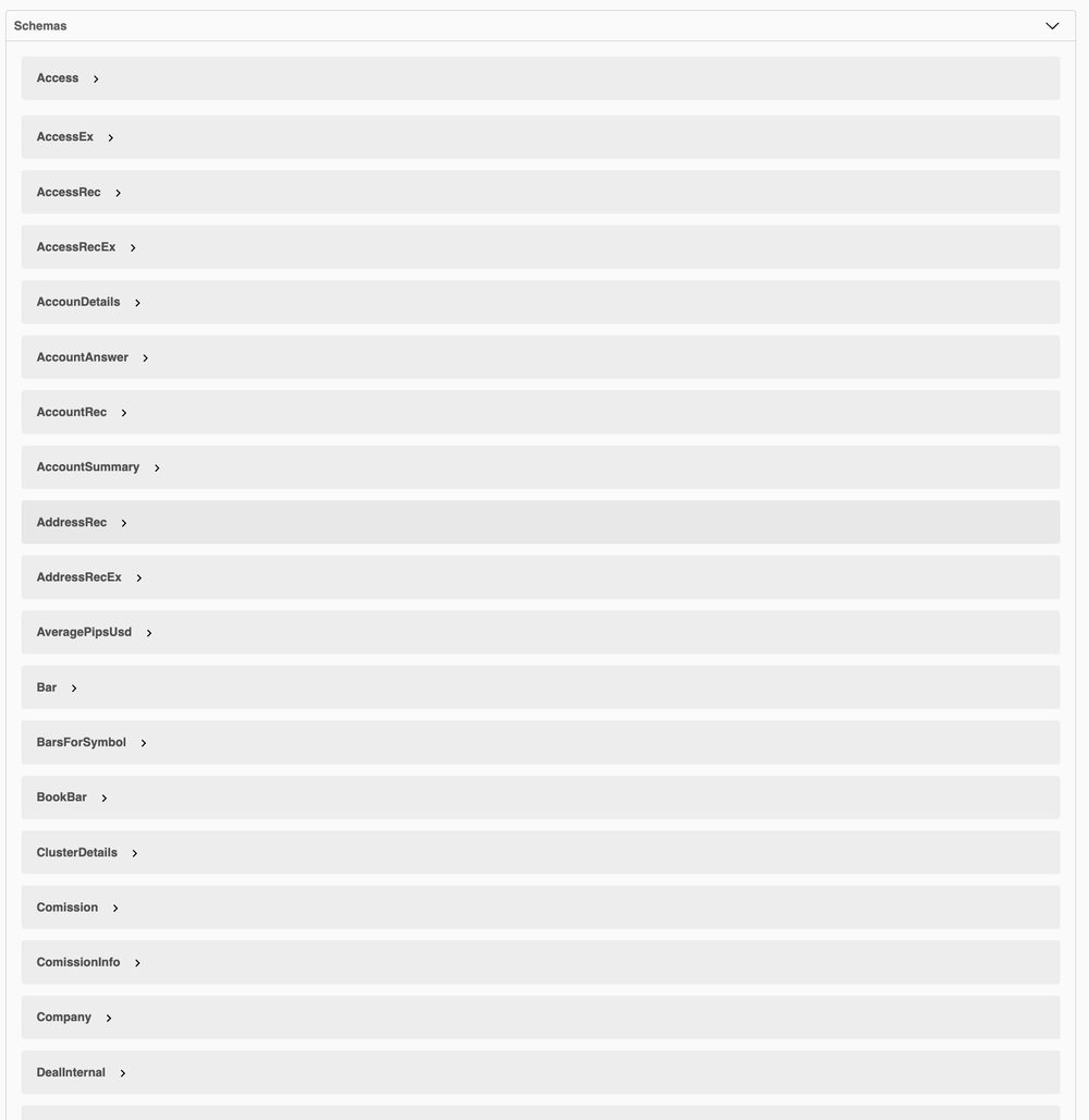 Metatrader API - Feature List