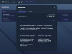 AI progress report from student notes