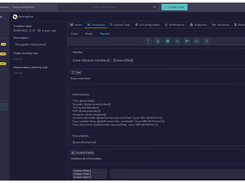 Case & report templates