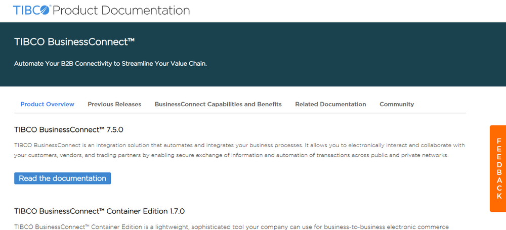 TIBCO BusinessConnect Screenshot 1
