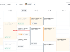 TimeTailor salon booking software calendar