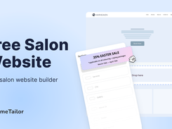 Salon website builder templates