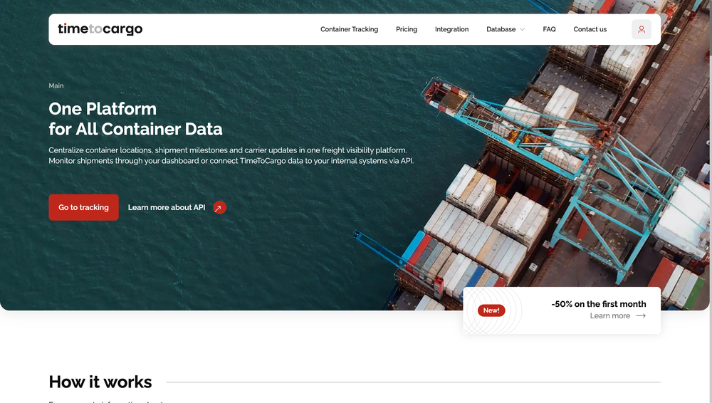 TimeToCargo Main Page 