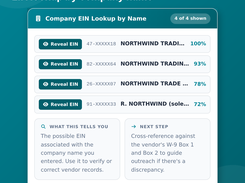 EIN and Company Lookup: find the EIN the IRS holds when a vendor gives you the wrong one