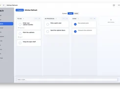 Todoing.ly desktop kanban board for a Kitchen Refresh project.