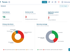 Operations dashboard — fleet health, risk posture and asset coverage in one operational view.