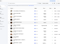Built-in online store: products, variants, shipping and payments