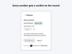 HubSpot contact card: phone number screened clean against TPS and CTPS