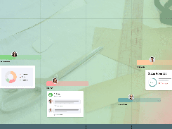 Workflow graphic showing PO Breakdown, Planning, Cutting, Inspections, Milestones, a stage-progress card, and a small breakdown chart.