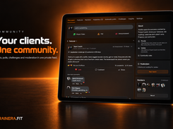 Community: a private feed with posts, polls, challenges and moderation