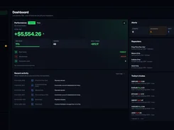 Trepeat dark-mode dashboard showing lifetime performance, alerts, repeater status, recent activity, and today's copied trades.