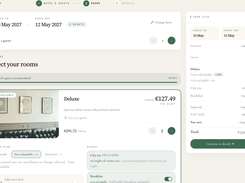 Booking page