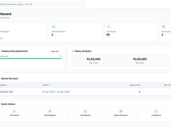 Run, track, and manage employee payroll efficiently in one dashboard.