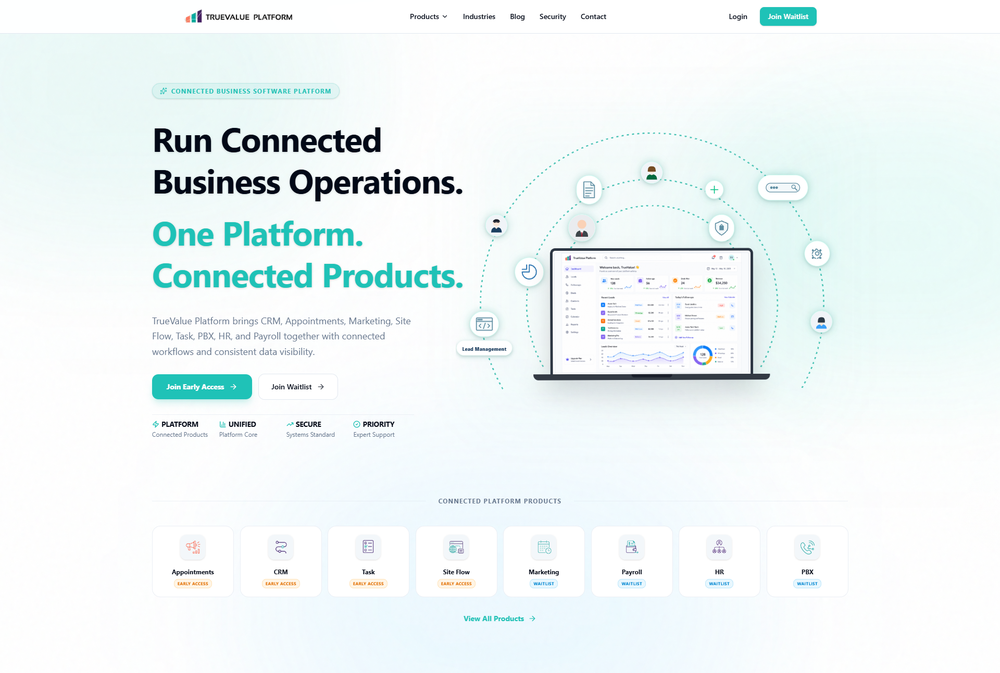 TrueValue Platform Admin Dashboard – Manage Products, Users, and Operations Efficiently