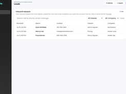 Leads: every enquiry off your own website, with the page it came from and what it asked for