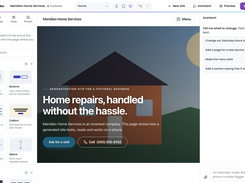 Site builder: your website is built and changed inside the platform, in plain words or by dragging blocks