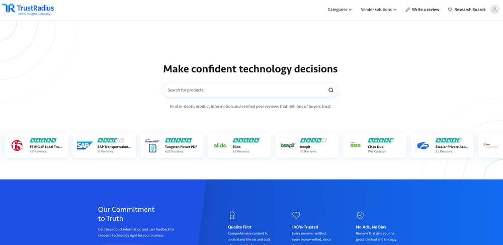 TrustRadius Screenshot 1