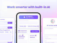 Built-in AI for summaries, replies, and review writing
