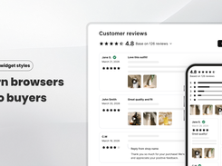 Review list with media and merchant replies