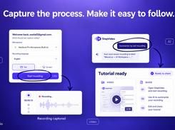 From screen recording to a ready-to-share tutorial with video and step-by-step guide.