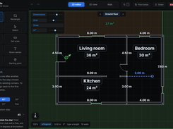 Draw the floor plan in your browser