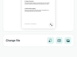 Tvarka Sign for iPhone: preview a sample PDF before signing with a linked Lithuanian ID card via NFC. English interface; demonstration document contains no customer data.
