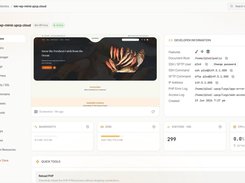 Individual website dashboard