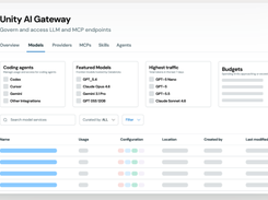 Unity AI Gateway Screenshot 1