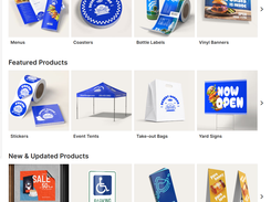 Top Sellers, Featured Products, Updated Products