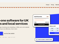 An all-in-one software for trades in the UK