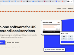 An all-in-one software for trades in the UK