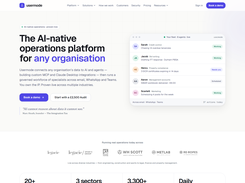 The Usermode fleet: named specialist agents running credit control, bid writing, property compliance and management accounts across email, WhatsApp and Teams.