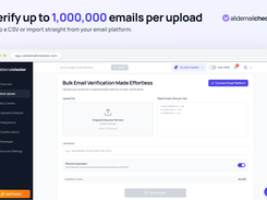 Clean entire email lists in one upload: drag in a CSV, paste emails directly, or import straight from your connected email platform. Duplicates are removed automatically.