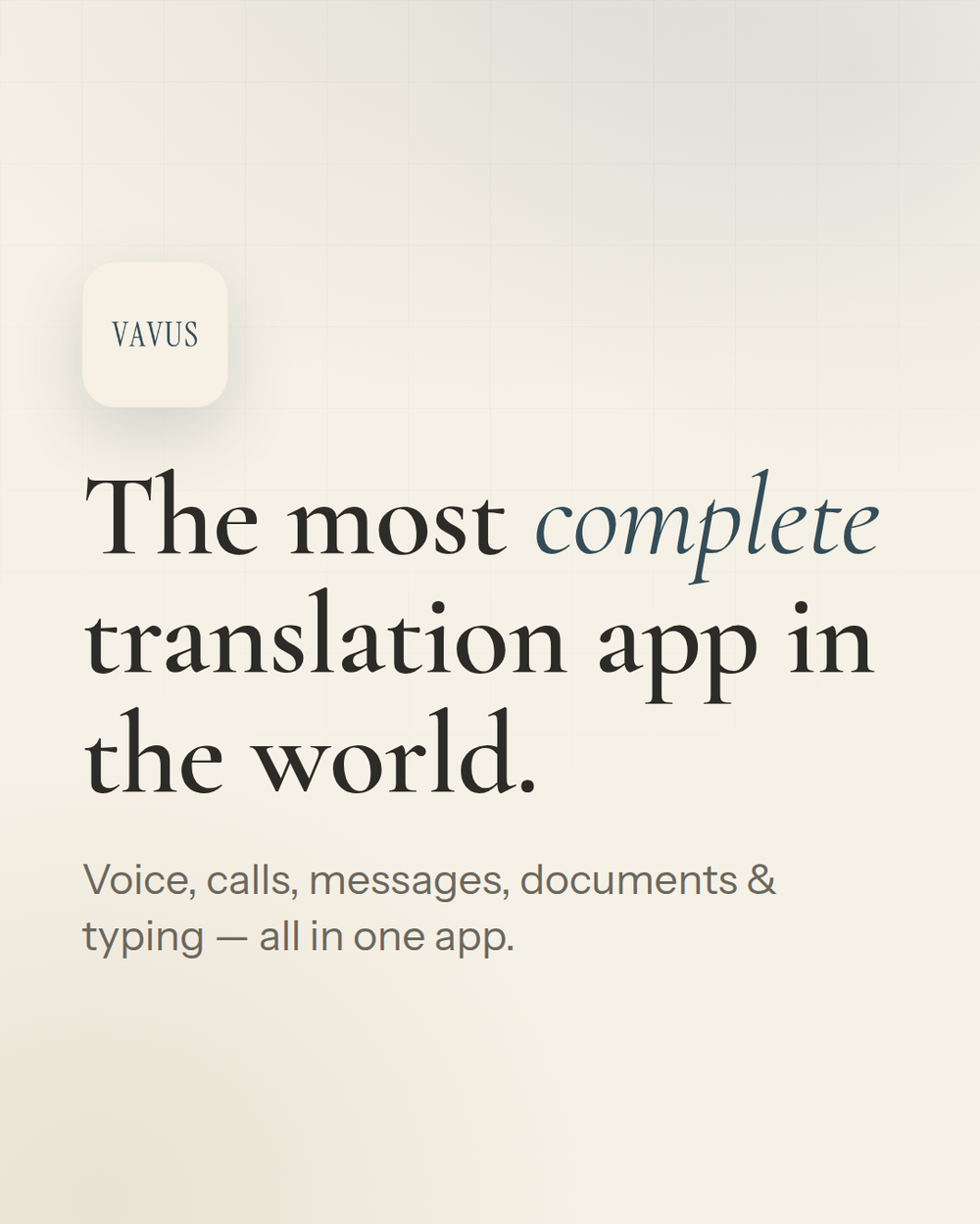 Vavus AI - every way to translate in one app