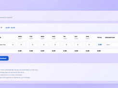 Timesheet Screen